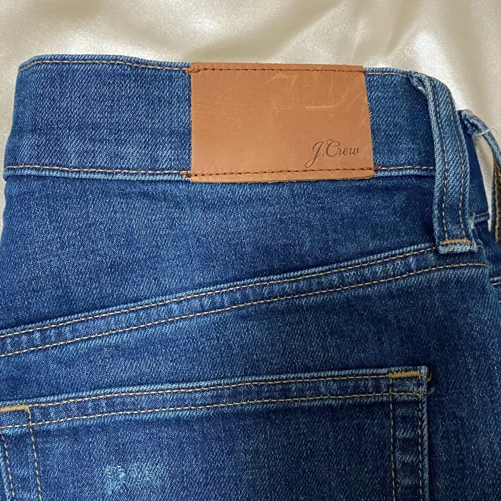 New J. Crew High Rise Classic Straight Leg Jeans Blue Denim Women’s Size 26 - Picture 10 of 15